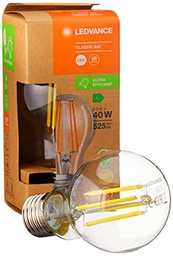 LEDVANCE Lámpara LED de ahorro de energía, bombilla de filamento de vidrio