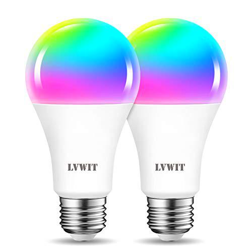 LVWIT Bombilla LED Inteligente A70 WiFi Bluetooth Regulable 12W 1521Lm