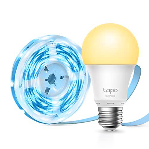TP-Link TAPO Luces LED + Bombilla Inteligente, Ideal para Navidad y Halloween
