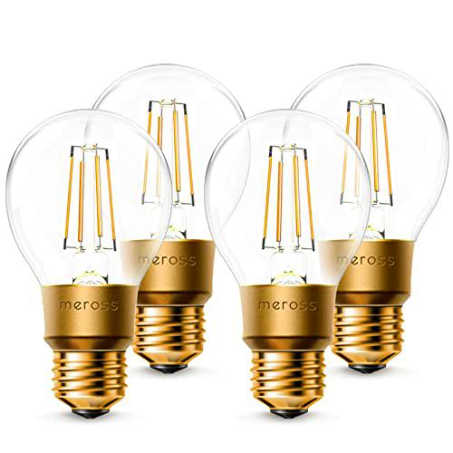 meross Bombilla Inteligente WiFi, Vintage Edison Lamparas