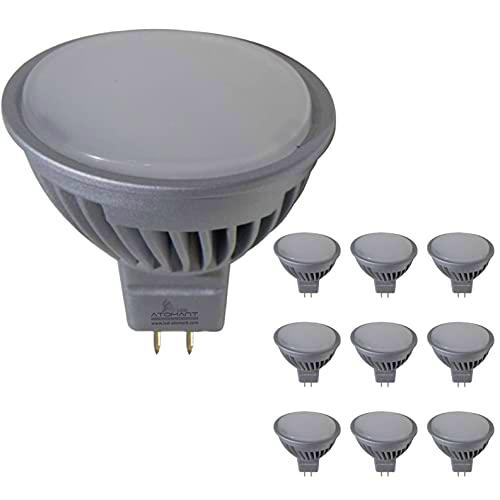 Pack 10x Bombilla LED MR16 12V/24V 7W Regulable. Color Blanco Neutro (4500K)