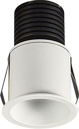 Mantra Iluminación. Modelo GUINCHO. Empotrable circular de 4,1 cm de diámetro fabricado en aluminio acabado en color blanco arena