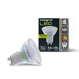 Integral bombilla LED pack de 5 tono cálido GU10, luz y tono regulables