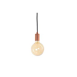 Lámpara colgante + bombilla LED GM., rosa, Lot de 4 Suspensions + Ampoule LED Gm Copper Cable 100 cm