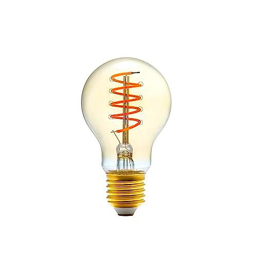 Amazon Basics Bombilla LED vintage E27 de, A60, 4 W (equivalente a 25 W)