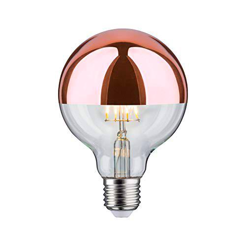 Paulmann x 28674 lámpara LED filamento G95 7 vatios Bombilla cúpula Espejo Cobre 2700 K Blanco cálido E27