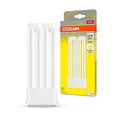 OSRAM DULUX LED F24 EM, 2G10, 12W, 1350 lm, 3000K, luz blanco cálido