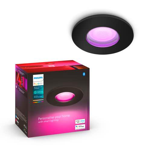 Philips Hue White and Color Ambiance Xamento Faretto Smart, 6W, Nero