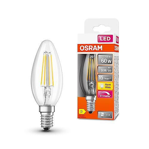 OSRAM Lámpara LED Dimmable DE LED SUPERSTAR CLÁSECTA B60 para base E14