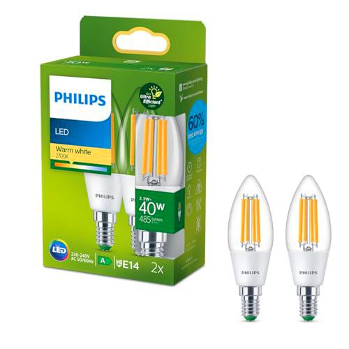 Philips Lighting Bombilla LED Ultraeficiente Filamento