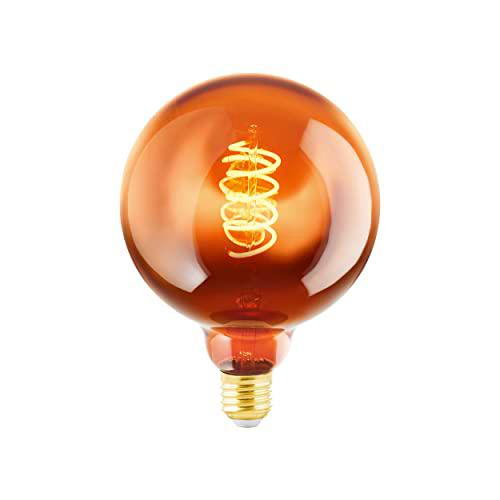 EGLO LED E27 regulable, LED espiral Globo, bombilla vintage de cobre en diseño retro