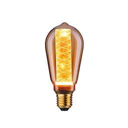 Paulmann 28598 Lámpara LED ST64 Inner Glow 4 W fuente de luz Retro oro con ampolla interior de vidrio