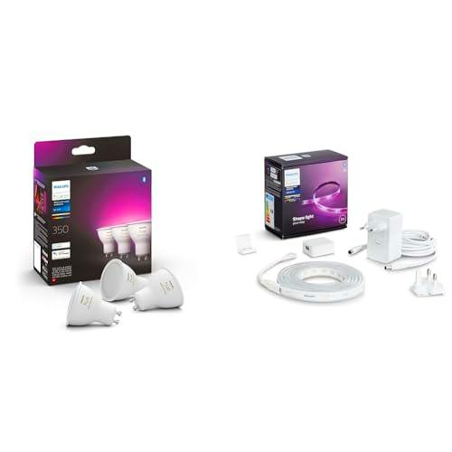 Philips Hue - Bombilla LED Inteligente, GU10, Luz Blanca y de Colores