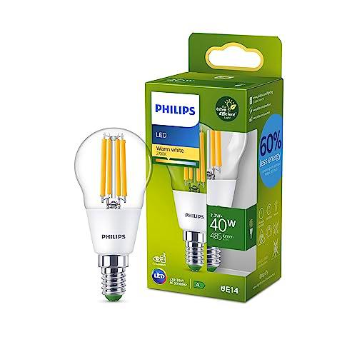 Philips Bombilla LED Tipo Vela Esférica Eficiente, Casquillo E14 2.3W