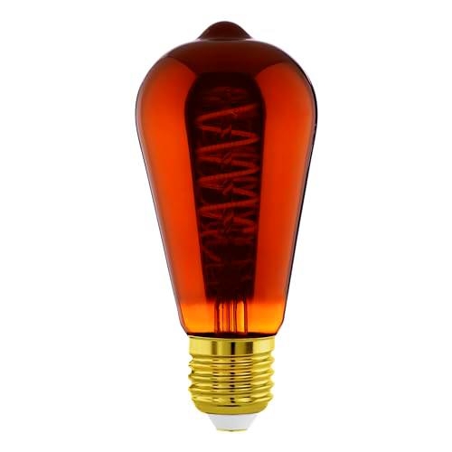 EGLO LED E27 regulable, LED en espiral, bombilla vintage de cobre en diseño retro