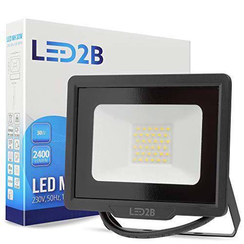 LED2B Bombillas LED, Aluminio, Black, Único