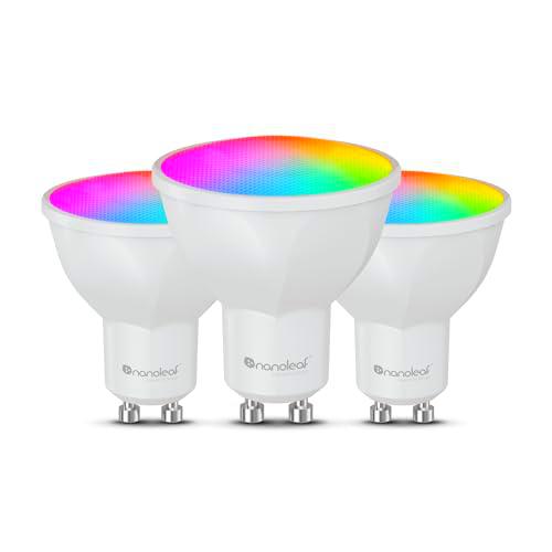 Nanoleaf Matter Essentials 3 Bombillas LED GU10 RGBW Inteligentes y Regulables
