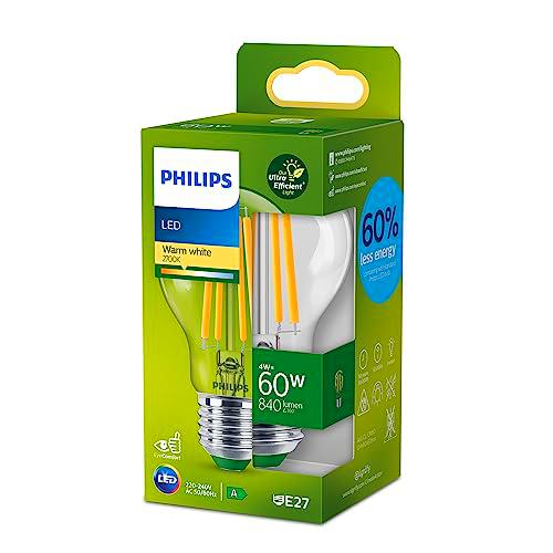 Philips Bombilla LED Clásica Philips Eficiente, Casquillo E27 4W