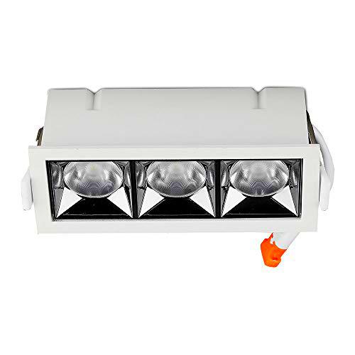 V-TAC VT-2-12 12W LED Reflector SMD Downlight con chip Samsung Blanco Cálido 2700K 12º