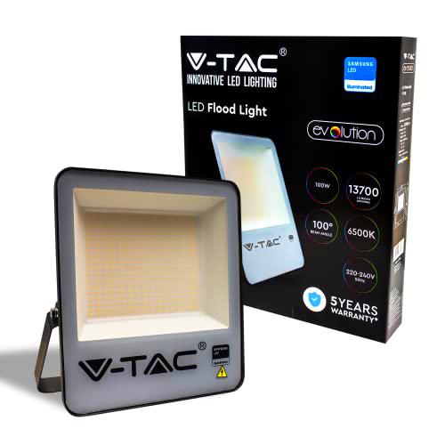 Foco LED de exterior con chip Samsung 100 W de color negro impermeable