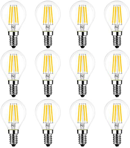LVWIT Bombillas Golf de Filamento LED E14-4W Equivalente a 40W