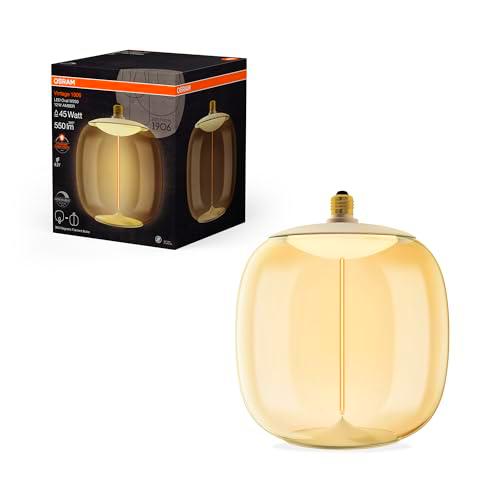 OSRAM Vintage 1906 Big Oval es una lámpara decorativa regulable fabricada en plástico con tecnología de imán de filamento LED