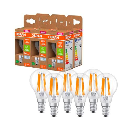 OSRAM Lámpara LED forma clásica de mini bola, con filamento LED decorativo