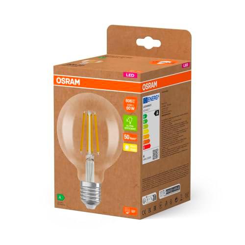 Osram Lámpara LED de ahorro de energía, globo de filamento