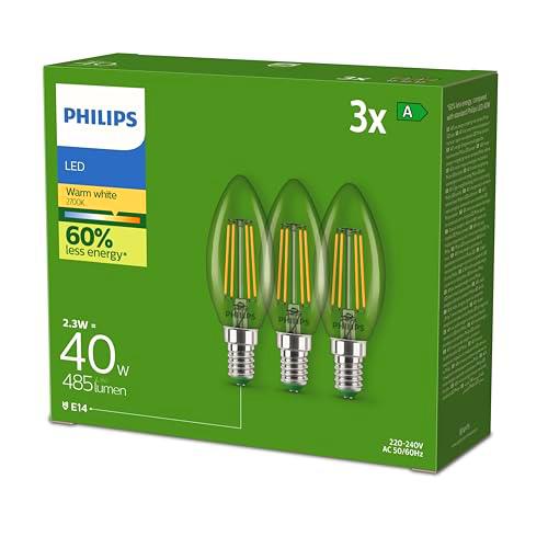 Philips LED CLA 40W B35 E14 2700K CL UE 3CT/4 EC