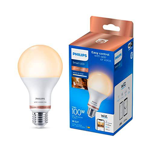 BOMBILLA LED STANDARD E27 13W 2.700K-6.500K 1521LM WIFI PHILIPS WIZ