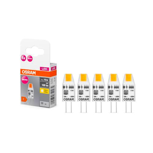 OSRAM LED BASE PIN MICRO, paquete de 5 bombillas de baja tensión