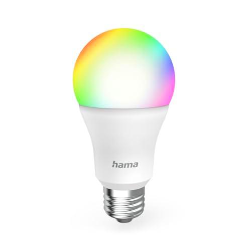 Hama Bombilla conectada WIFI, Bombilla LED E27 Multicolor RGB