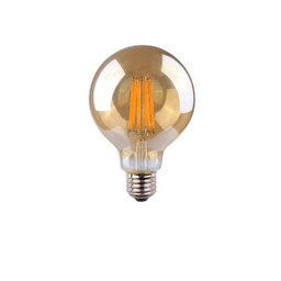 Zarivy Bombilla globo LED vintage en cristal. E27, 8W