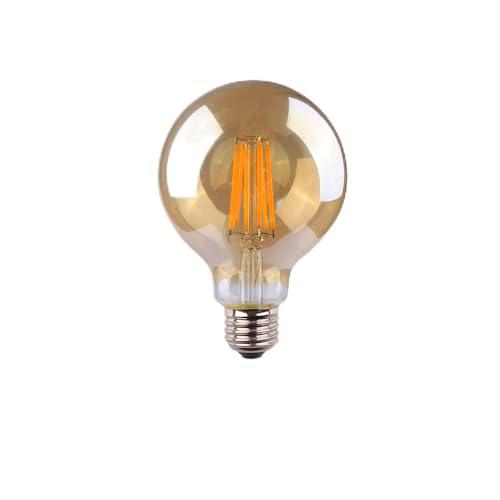Zarivy Bombilla globo LED vintage en cristal. E27, 8W