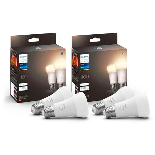 Philips Hue White E27 lámpara paquete de 4 4x1055lm
