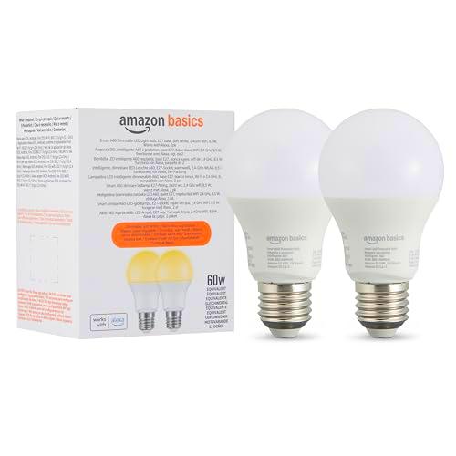 Amazon Basics Bombilla led inteligente A60 regulable