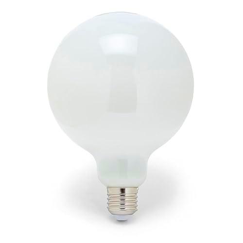 Velamp Bombilla LED de filamento ópalo, globo G125