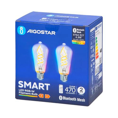 VoltShine Bombilla LED Smart 4.9W ST64 RGBW Bluetooth Mesh