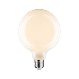 Paulmann 28628 lámpara LED filamento G125 9 vatios clásico bombilla regulable opal 2700 K blanco cálido E27