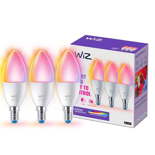 WiZ inteligente E14 LED lámpara en un paquete de 3-40W
