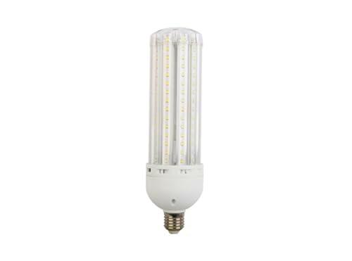 Glowster Lámpara LED E27 45W 6500K 360º 230V, iluminación blanca brillante ideal para hogares y oficinas.