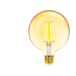 VoltShine Bombilla inteligente WiFi E27 G125 Ámbar