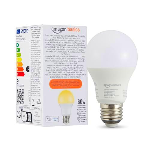 Amazon Basics Bombilla led inteligente A60 regulable