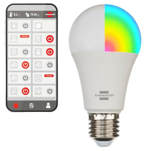 Brennenstuhl Connect Bombilla LED WiFi SB 800 E27 (compatible con Alexa y Google Assistant