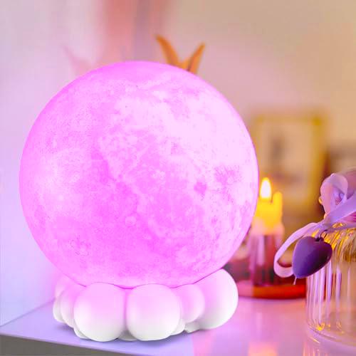 WONDEE - MOB Lámpara Luna con Altavoces Bluetooth [2en1]