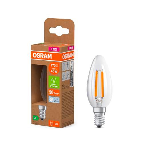 OSRAM Energy Class en forma clásica de mini vela, 2,2 W / 470 lm