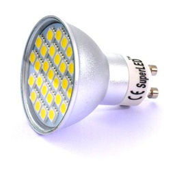 Superled GU10 27 SMD Frío, 5.5W, Juego de 10
