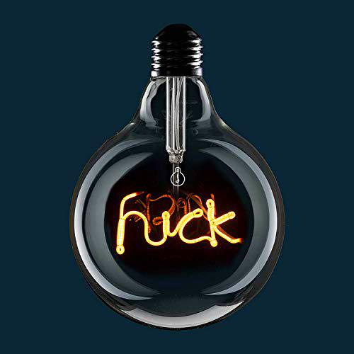 AMARCORDS - Bombilla Led regulable, filamento con la inscripción F**K