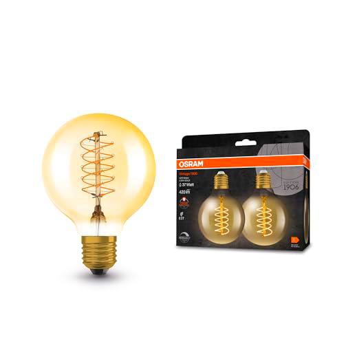 Osram Lámpara LED Vintage 1906 Globe, 4.8W,420lm, color de la luz bianco caldo