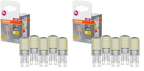 OSRAM Lámpara LED Star PIN, G9 base, vidrio transparente,Blanco cálido (2700K)